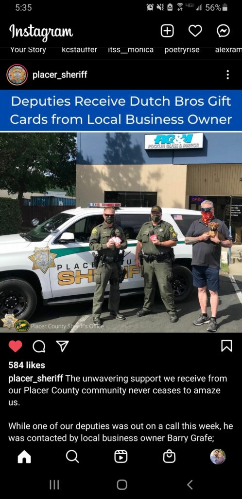 WE APPRECIATE OUR LAW ENFORCEMENT